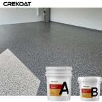 Clear Epoxy Resin Floor Coating Flakes Polyurethane Polyaspartic For Concrete