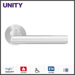 Wholesale Stainless Steel Fire Door Lever Handle EN1906 and EN1634 Satin Finish from china suppliers