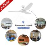 2- Home Office Popular Low Noise White ABS Blade Remote Ceiling Fan with LED