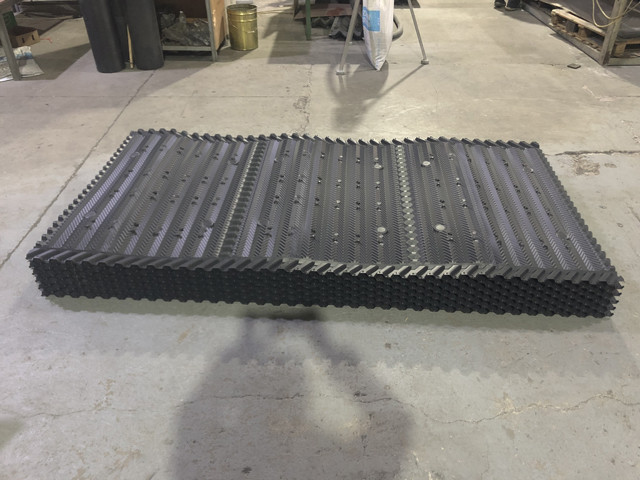 1250X2400mm Water Cooling Tower Infill Hanging Type PVC Sheet 16mm