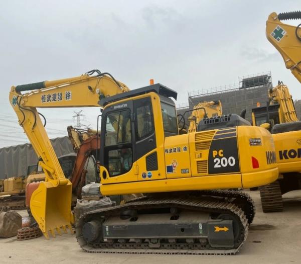 20700 KG Second-hand Hot sell Komatsu Excavator Pc200LC with Komatsu SAA6D107E-1
