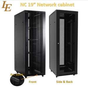 Wholesale SPCC 42U Black Server Rack Network Cabinet With Vented Front Door 19 from china suppliers