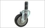 PVC Adapter Stem Swivel Caster Wheels with Single / double Axle