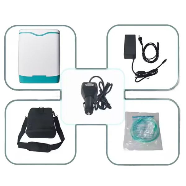 Portable Oxygen Generator front view showing LCD display