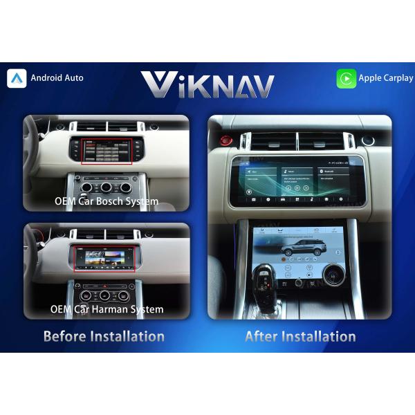 Viknav 12.3 Inch Upgrade Car Radio For Range Rover Sport L494 2013-2017 GPS Navigation Multimedia Player Wireless Carplay Auto Stereo Touch Screen