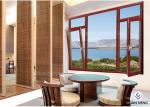 Woodgrain Aluminium Casement Window , Thermal Break Commercial Aluminium Windows
