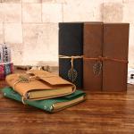 Paper Cover Custom Hardcover PU Leather Perfect Binding Jornals with 80 Inner