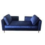 2018 New model blue couch velvet upholstery living room sofa furniture for