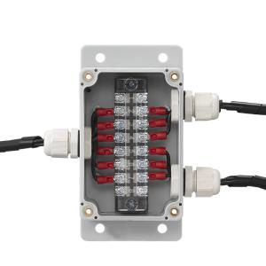 Wholesale IP65 Waterproof Cable Distribution Junction Box 100*68*50mm with Terminal Blocks 3 Ways Wall Mounting from china suppliers