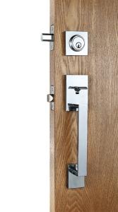 Wholesale Entry Locking Door Handles Silver Zinc Alloy Plate American Standard Lock Body from china suppliers