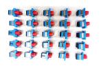 ABS SM SC To FC Fiber Optic Coupler Hybrid Flange Plastic Adapter