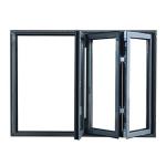 Aluminum Louver Curtain Type Folding Windows With Heat Insulation Coefficient ≤2