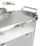 Mobile Down Exhaust Gas Grill Griddle Plate Customized Commercial Griddle Plate