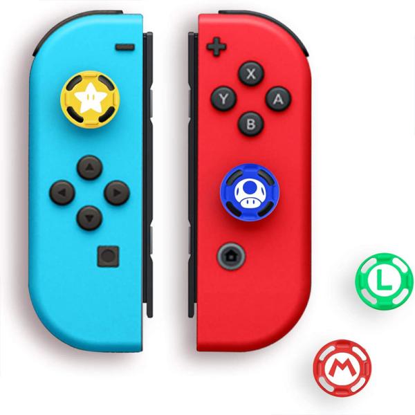 HOXC Factory Wholesale High Quality Soft Silicone Joystick Protective Printing Thumbstick Cover For Nintendo Switch Controller