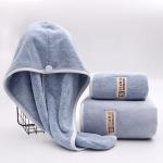 Logo Customizable Hair Cap Absorbent and Multi-Color Coral Fleece for Women's