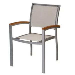 China Aluminum stackable garden chair waterproof pool side chair outdoor aluminum fabric chair---YS5612 on sale