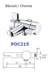 Ceramic white Chrome plated ABS Toilet Hand Faucet For Bathroom