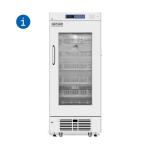 208L Portable Hospital Blood Bank Refrigerator Cabinet with Heating Foam Glass