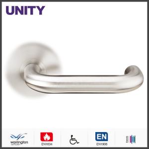Wholesale Stainless Steel Fire Door Lever Handle EN1906 and EN1634 Satin Finish from china suppliers