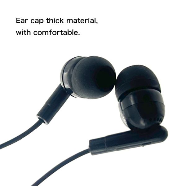 Sporting Earphones Heavy Bass Volume Control and Eco-Friendly Wired In-ear Headphones for Fitness