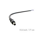 CUSTOM DC Male Female Barrel Jack 2.1x5.5mm to Open Pigtail DC Power Cable