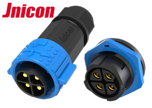 Rear Panel Mounting Waterproof Plug Connectors , M25 4 Pin Waterproof XLR