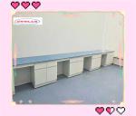 Rectangular Chemistry Laboratory Bench Dimension L*1500/750 W *800/850mm H