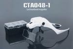 2 LED Lights Tattoo Accessories Headband Eye Magnification Goggles
