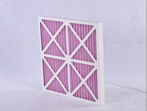 China Coarse Paper Panel Air Filter Pre Filter Pleat Frame HVAC System Synthetic Fiber Media on sale