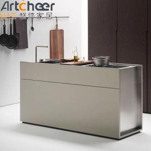 Wholesale Small Room Kitchen Cabinets with Customized Color and Island Cabinet in Modern Design from china suppliers