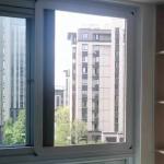 Mosquito Proof Aluminum Casement Black Single Hung Window