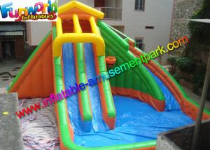 Wholesale Large Outdoor Inflatable Water Slides Pool With PLATO 0.55mm PVC Tarpaulin from china suppliers