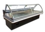 curved Glass Dishes Showcase Deli Display Refrigerator With Digital Elitech