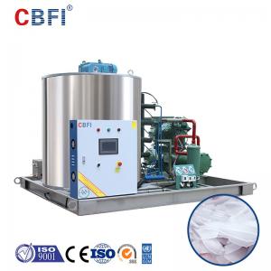 China 60 Ton Flake Ice Machine For Fish Integrated Flake Style Ice Machine Cooling Food on sale
