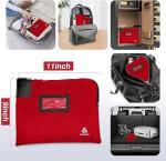 Waterproof Cash Bag with lock and 2 Keys, Money bag with Zipper,Security bags
