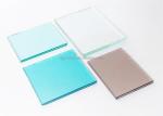 Cutting and Edging Ocean Blue Tempered Glass for Building Construction Kitchen