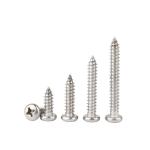 Galvanized 304 Stainless Steel Pan Head Self Tapping Screws Plain Finish Din