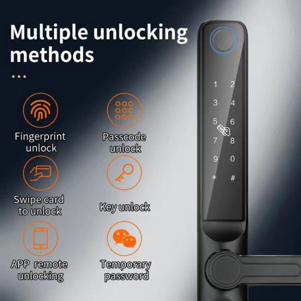 Narrow Side Broken Bridge Intelligent Lock Zinc Alloy Material Short Handle 3.0