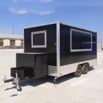 Mobile Square Fast Food Snack Trailer for Multipurpose Sales of Various