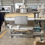 Horizontal air screening equipment for fiber removal and protein powder