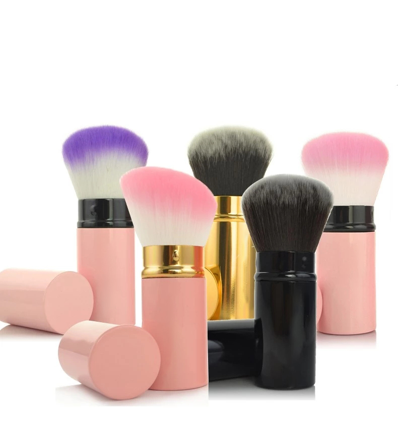 Free samples single gradual color oblique angle blush/powder makeup brush