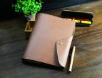 Softcover A6 ring binder organizer with snap fastner offset paper