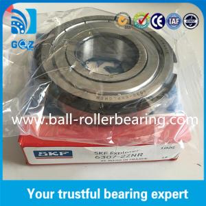 China Metal Shielded SKF 6307-2ZNR Deep Groove Ball Bearing with Snap Ring on sale