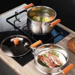 Factory Two Layer Cook Food Steamer Pot 18/8 Stainless Steel Steamer Pot With