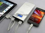 Universal Ultrathin 18000mAh Dual USB Metal LCD Screen Portable External Battery