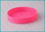 85mm Pink Screw Top Caps / Plastic Threaded Plastic Caps For Cosmetic Jars