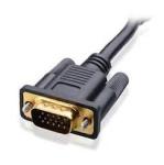 Gold Plated VGA Cable 28AWG Tinned Copper Conductor HD 15 PIN Male To Male