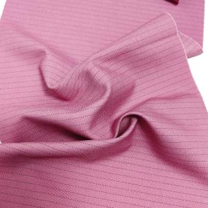 Wholesale Pink 5mm Stripe ESD Fabric 1/2 Antistatic TR Conductive Fabric For Lab Garment from china suppliers