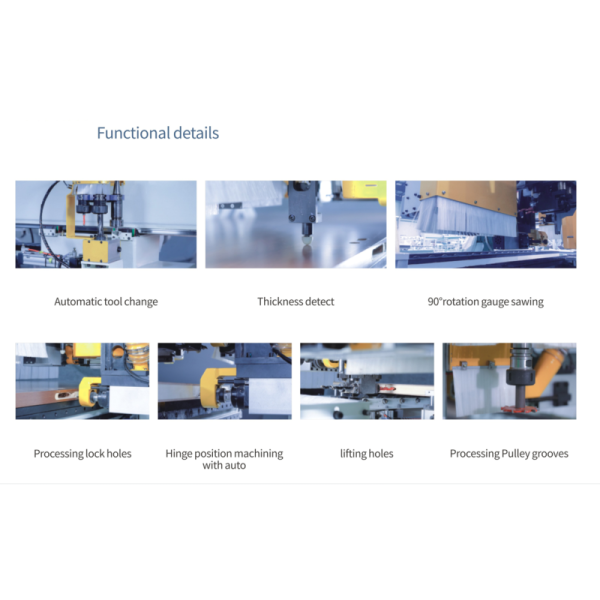 Integrated Plywood Membrane Door Making Machine Sawing Milling Processing