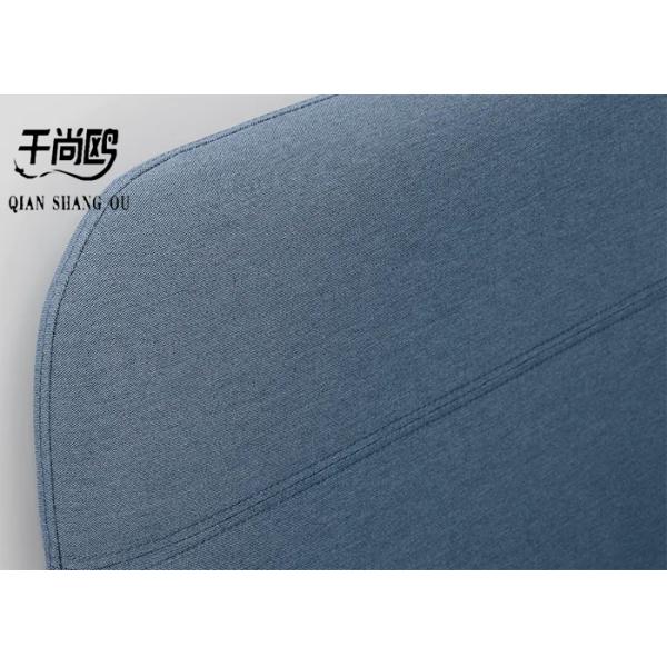 Unique Style Fabric Upholstered Beds / Soft Sofa Bed With Corner Baffle Design